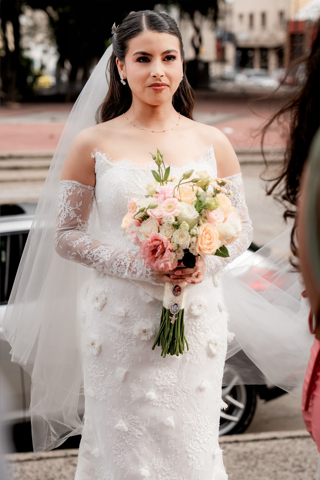Retrato de los novios Larissa y Octavio en La Cantera Eventos — Oscar Lara Fotografía